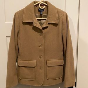 American Eagle Camel Pea Coat, SZ Med